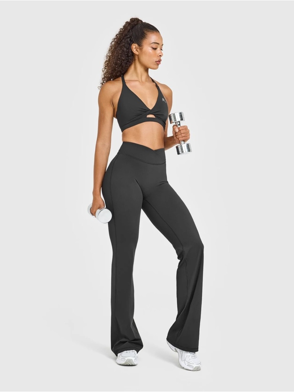 Oner Active Black High-Waist Flared Leggings